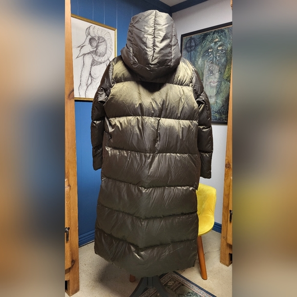 Nap Green Lightweight Quilted Shell Down Coat Size L - Picture 9 of 15